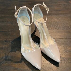 Thalia Sodi Nude T-Strap Heel